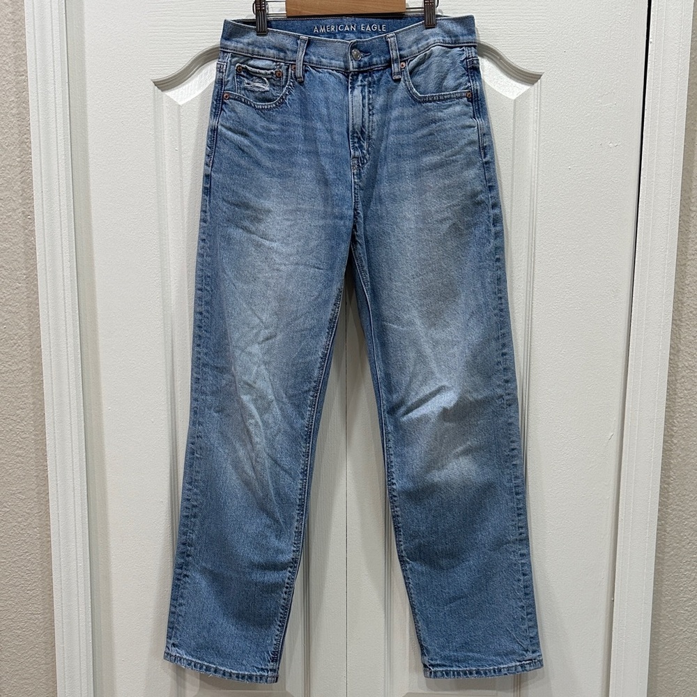 American Eagle Strigid Baggy Straight Leg Jeans